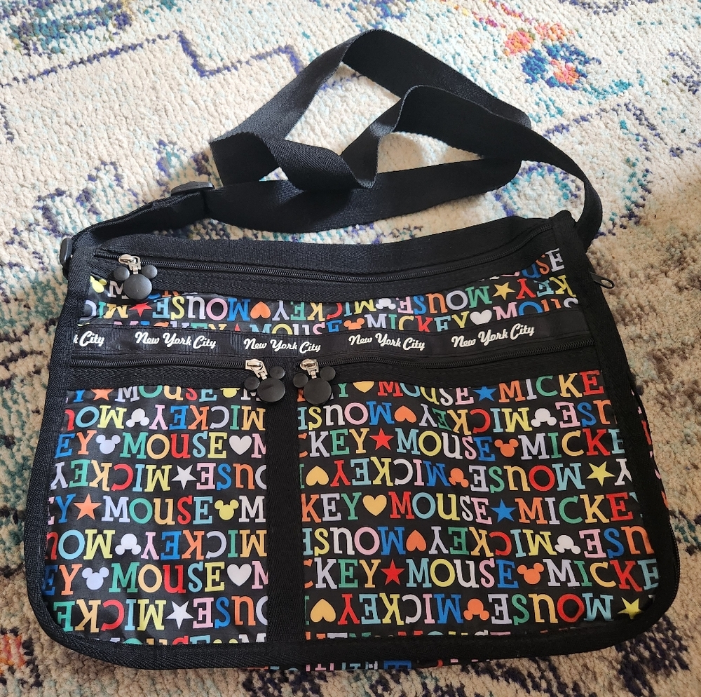 Disney Black Multicolor Crossbody Bag